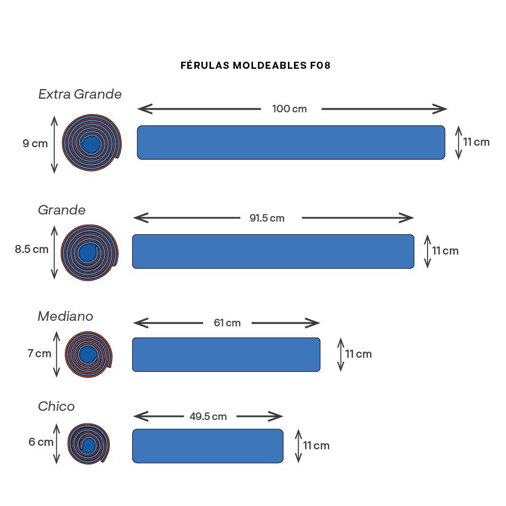 Férulas Moldeables XGD F08