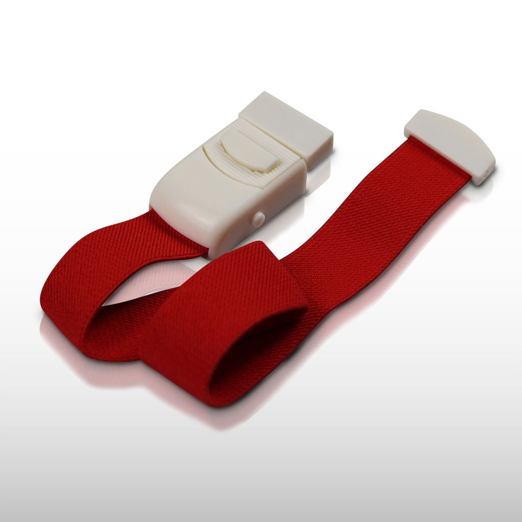 Torniquete Elástico Ligadura IV Enfermería F14 Rojo